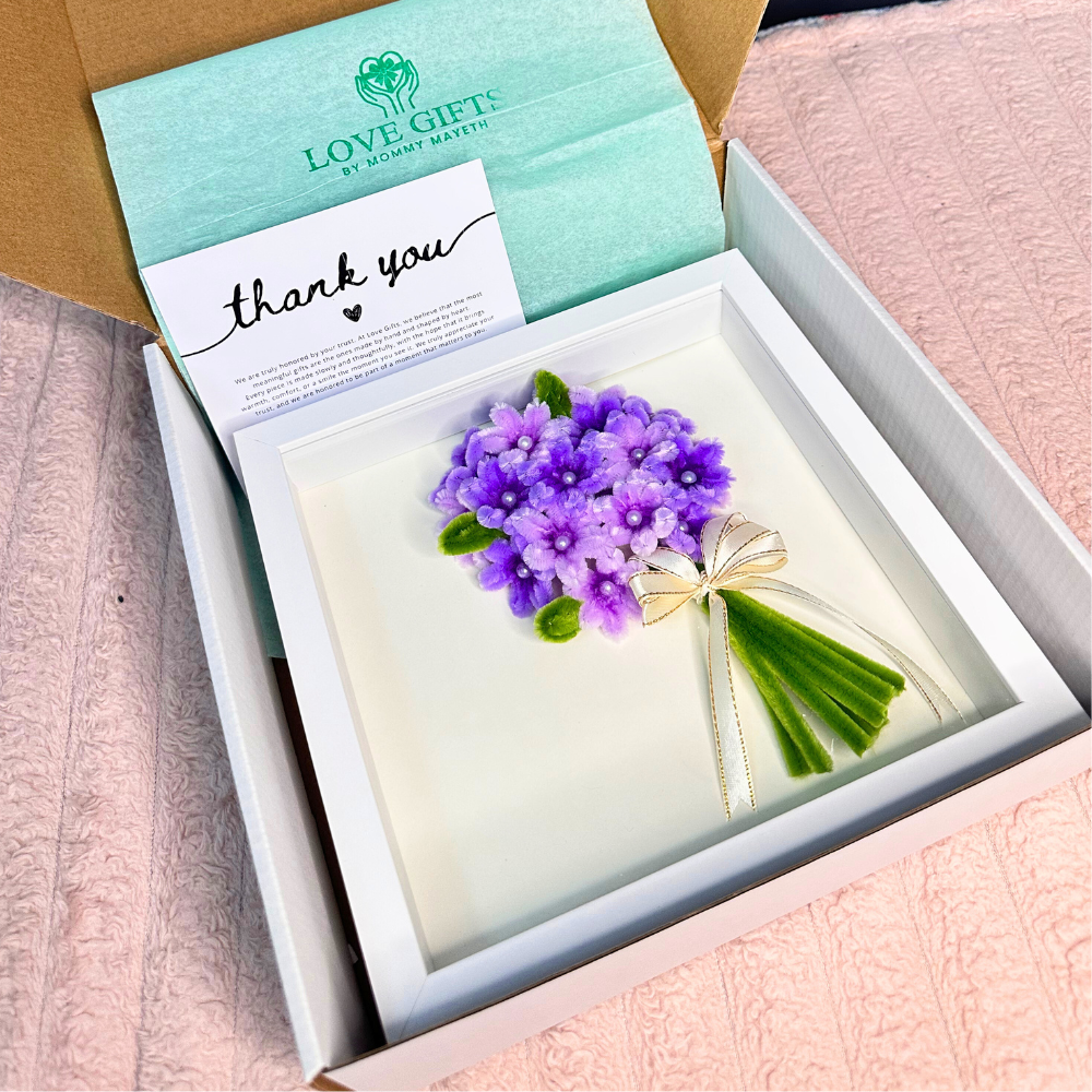 The Bloom Frame | flowers that never wilt gift for her | Love Gifts by Mommy Mayeth