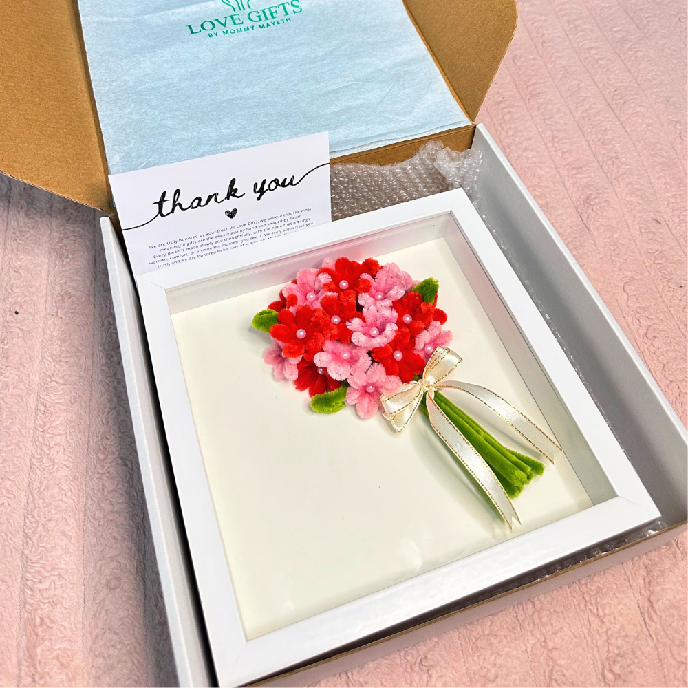 The Bloom Frame | flowers that never wilt gift for her | Love Gifts by Mommy Mayeth