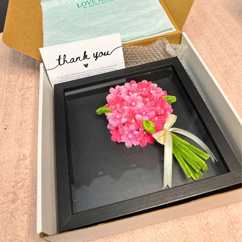 The Bloom Frame | flowers that never wilt gift for her | Love Gifts by Mommy Mayeth